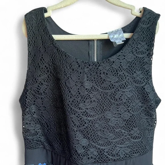 Stylish Black, Purple & Pink Kids Dress - Picture 3 of 8